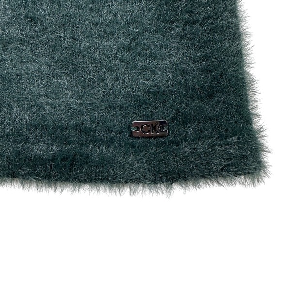 Calvin Klein 2 Pc Fuzzy Knit Tank Top Sweater Set Deep Kelly Green Luxe Soft M - Picture 6 of 8